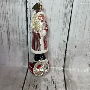 RAZ Imports 4253162 Eric Cortina Collection Elegant Snowflake Santa Ornament